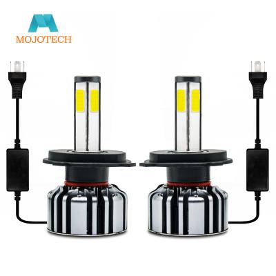 China Diecast Aluminum Housing H4 H7 9005 9006 K10 4 Side Car Led Headlight for sale