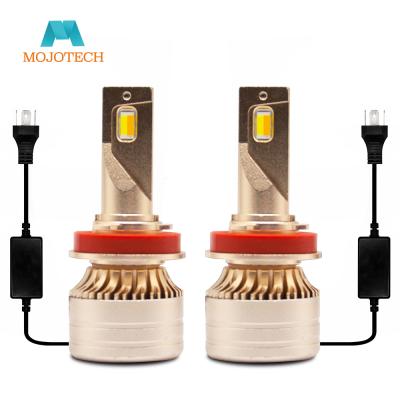 China 3000K 6000K Dual Color H13 880 Diecast Aluminum Housing 9004 Car Led Headlights for sale