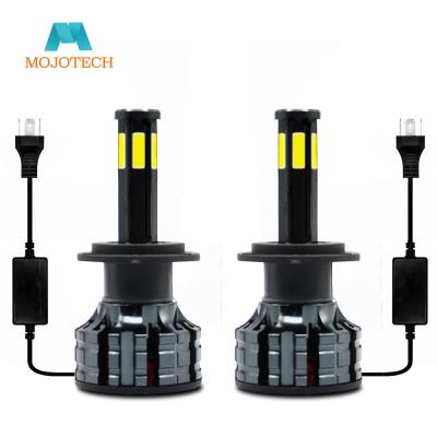 China Die Cast Aluminum Housing 6 Sides 9006 9005 H4 H11 Car Led Headlights Bulb for sale