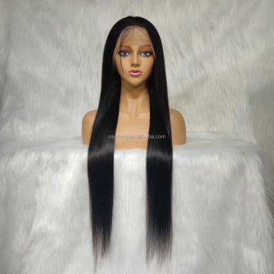 China Silky Straight Wave 30 40 Inch HD Lace Front Wig Glueless Brazilian Virgin Cuticle Aligned Pre Plucked 13 x 4 Lace Frontal Human Hair Wig for sale