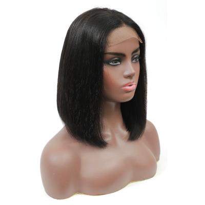 China Wholesale Silky Straight Short Virgin Lace Front Wig Spot Wave 4*4 Brazilian Hair Hd Lace Front Natural Color Cheap Lead Wig Hair for sale