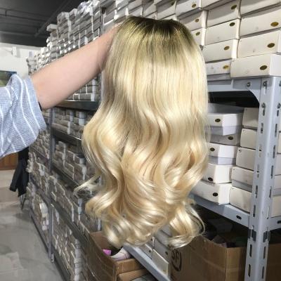 China Wholesale HD Body Wave 613 Lace Front Wig Hair, 12A 100% Brazilian Virgin Hair Lead Luxury Wig, Loose Wave Short Hair Wig for sale