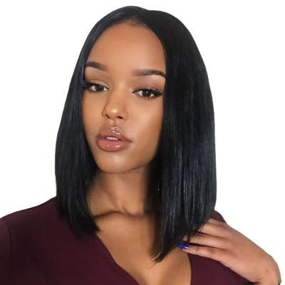 China Wholesale 150% Silky Straight Density Wave Peruvian Hair 13x4 Lace Up Straight Hair Wholesale Bob Peruvian Wigs Front Closure Short Bob Wig for sale