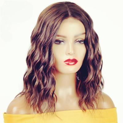 China Factory Wholesale Hd High Quality Body Wave Lace Front Wigs Short Body Wave Best Quality Synthetic Wigs Cheap Heat Resistant for sale