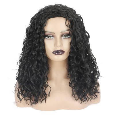 China Hot Selling Amazon Wigs Wholesale Curly Curly Spot Ladies Small African Curly Hair Wigs Synthetic Wigs For Black Women for sale