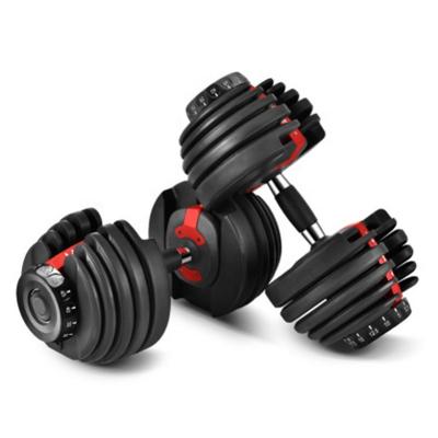 China OEM Factory Price Universal Custom Rotating Adjustable Grip Gym Equipment 90lb Dumbells 80kg for sale