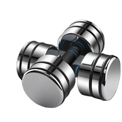 China Durable Standard Steel Adjustable Mirror Dumbbell Chrome Electroplating Dumbbell for sale