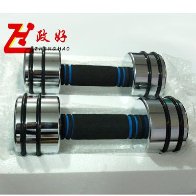 China Durable Standard Weightlifting Chrome Adjustable Barbell Dumbbell Set For OEM Wholesale for sale