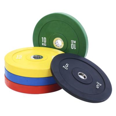 China Weight Lfiting The Best Weightlifting Equipment Color Weight Rubber Coating Plates With Feature For Fitness Training for sale