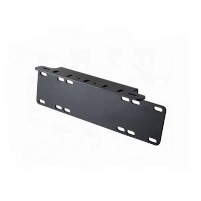 China Black Car LED Work Drive Light Bar Stamping Front License Plate Mounting Bracket for sale