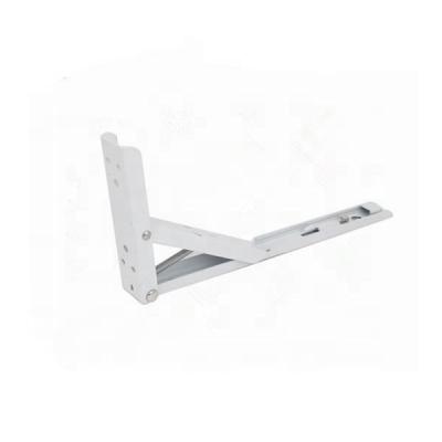 China Furniture Customized White L Shaped Metal Folding Table Right Angle Shelf Bracket for sale