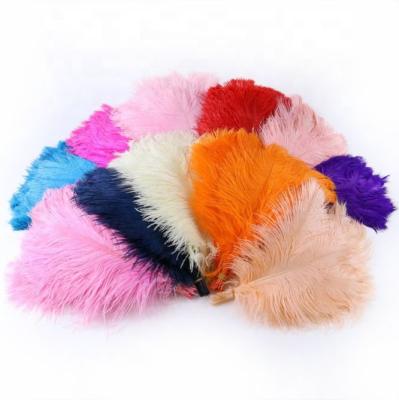 China Artificial Ostrich Feather 35-40cm Ostrich Feather Plumas de Avestruz Hair for Man Festival Burning Costumes and Hat for sale