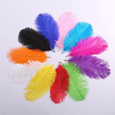 China Cheap party/wedding/selling colorful ostrich feather 15-20cm carnival/grament decoration for party wedding dresses decoration for sale