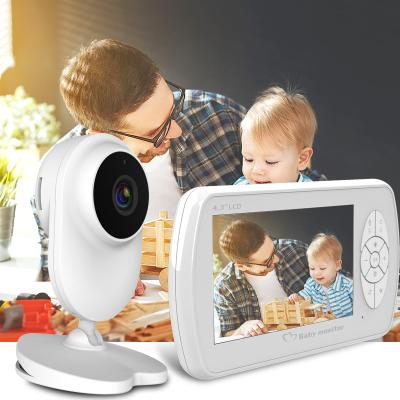 China Built-in LED Flashlight 4.3 Inch Screen Baby Monitor Camera Baby Monitor With Nanny Camera Security Babyfoon Temperature Baby Monitor IP Video Camera for sale