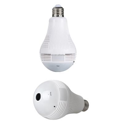 China Siren 360 Degree HD Home Security WIFI IP Bulb Smart Camera Built-in Panoramic Two-way Audio Fish-Eye Night Vision Home Camera for sale