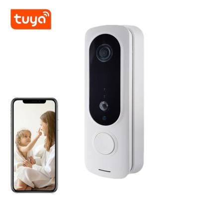 China 2021 Hotel Tuya APP Modern Smart Doorbell Cam Wifi Smart Doorbell With Recording Camera Door Bell Wifi Camera for sale