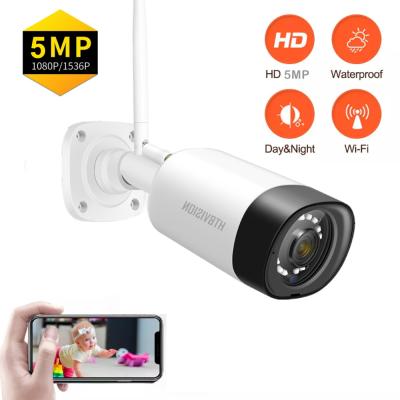 China OEM H.265 5MP PoE IP Camera Outdoor Waterproof Human Motion Detection Color Tracking Color Tracking Two Way Audio Night IP Camera AI Security Camera Outdoor Waterproof for sale