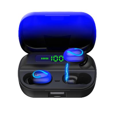 China LED Digital Display BT Earphones TWS Power Bank With Radio Real LED Display Earbuds Waterproof TWS Earphone Noise Canceling Headset for sale