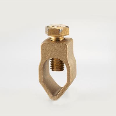 China Heavy Duty Brass Rod Clamp Copper Earth Wire Grounding Clamp Ground Grounding Clamp for sale