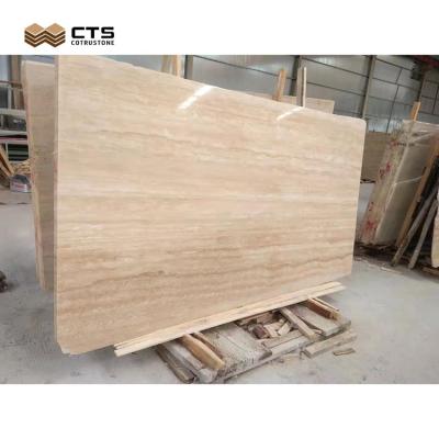 China Modern Wholesale Italy Romano Antico Travertino Navona Wooden Marble Tile Polish Slab for sale