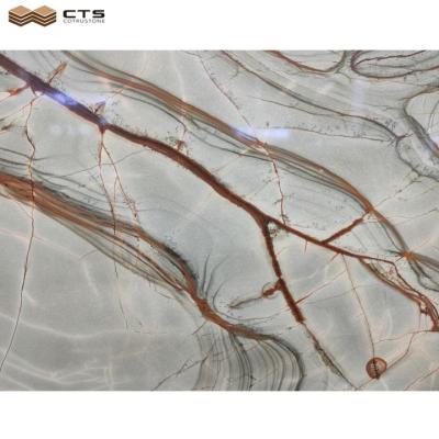 China Modern High Quality Best Price Polished Blue Roman Marble Slab Product Interior Wall Decoration for sale