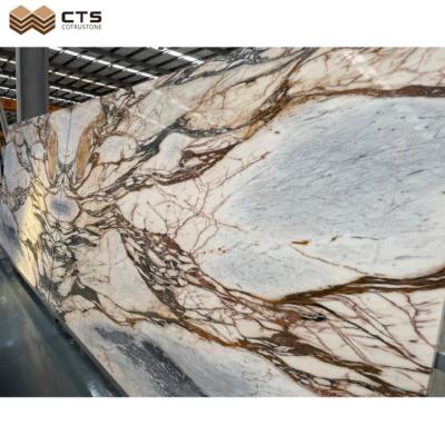 China New Calacatta Modern Pecuilar Marble Slab For Living Room Background Wall Luxury Residential Decoration for sale