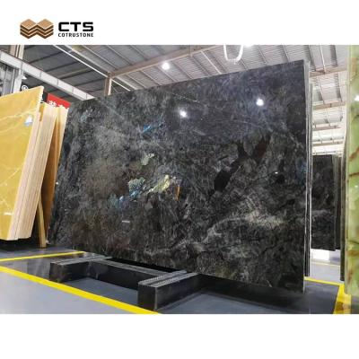 China Modern Luxury Emerald Blue Onyx Marble Slab Earth Blue Marble For Wall Decoration for sale