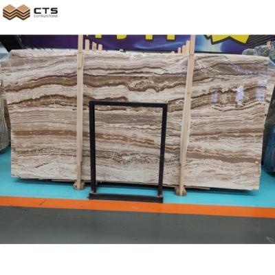 China Free Sample 15mm Thickness Modern Desert Beige Color Polished Marble Slab Inside Wall Decoration for sale