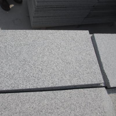 China Customized Light Gray Granite G602 G603 Valid For Outdoor Anti-Slip Paving Flamed Bush Hammered for sale