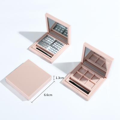 China LMX Brand Private Label Eyeshadow Eyebrow Recyclable Empty Cosmetics Makeup Container Empty Palette for sale