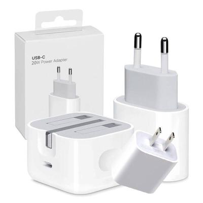 China Original 20W Usbc Charging Adapter UK Palladium Watt Usb Type C Mobile Phone Fast Charging 20W Plug Charger For Iphone Apple 12 13 Pro Max for sale