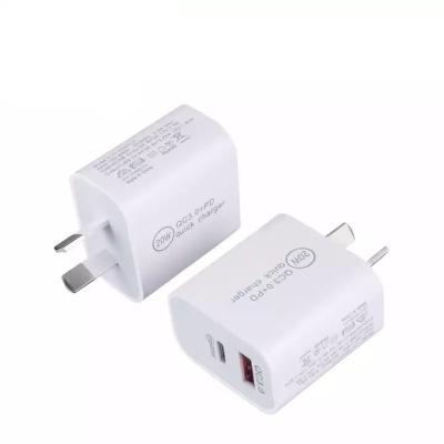 China Mobile Phone Australia USB C Charger For iPhone 14 13 12 11 9V 3A Pro 9V 3A AU Palladium Wall Charger AC USB Plug AC Power 20W Adapter Mobile Phone for sale