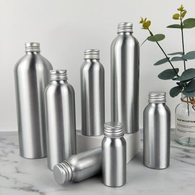 China Reusable Refill Aluminum Perfume Bottles With Pump Sprayer For Serum Essential Oils Empty Aluminum Bottle Atomizer Packaging for sale