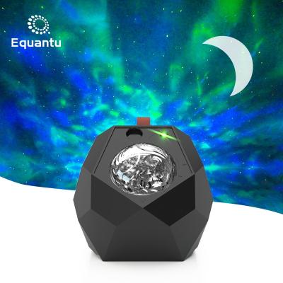 China 2021 Modern New Starry Sky Projector Lamp Rotating Creative Atmosphere Lamp Laser Projection Speaker Projector Lamp for sale