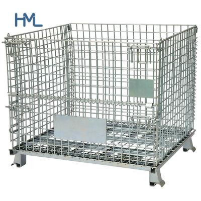 China Industrial Standard Wire Crate Mesh Cage Demountable Container Storage Equipment Factory for sale