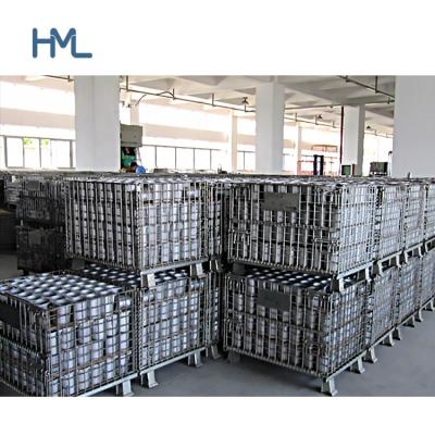 China Industrial Heavy Duty Folding Wire Mesh Rigid Metal Steel Container For Building Industry for sale