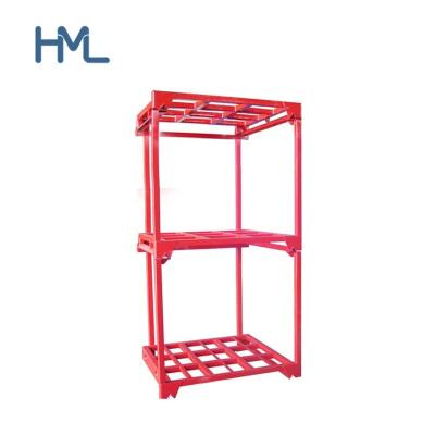 China High Quality Corrosion Protection Powder Coated Detachable Portable Food Storage Nestainer Pallet Stacking Rack for sale