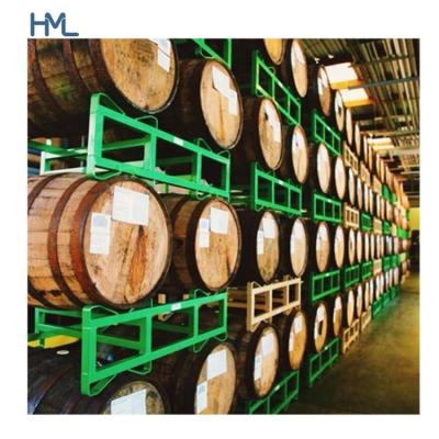 China Heavy Duty Custom Rectangular Barrel Storage Corrosion Protection Warehouse Wine Safe Racks For Liquid Barrels for sale