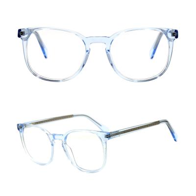 China ACETATE G3003 Transparent Clear Round Acetate Optical Frame for sale