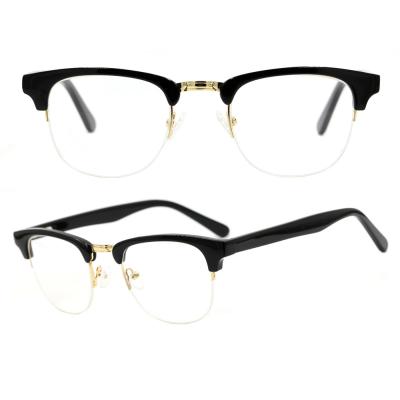 China Acetate+Metal Sniff New Design R5007 2021 Unisex Acetate Metal Optical Glasses for sale