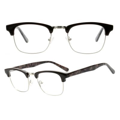 China New Design Acetate+Metal Nose R5006 Unisex Acetate Metal Optical Glasses for sale