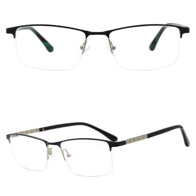 China 9848 Special Half Metal Frame Men Metal Leg Design Hinge Optical Cut Eyewear for sale