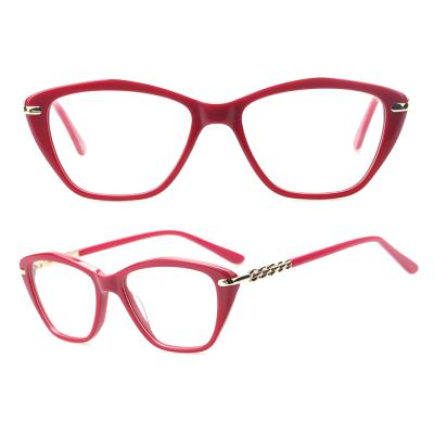 China Acetate+Metal HC0379 Fashion Metal Unisex Acetate Optical Glasses for sale