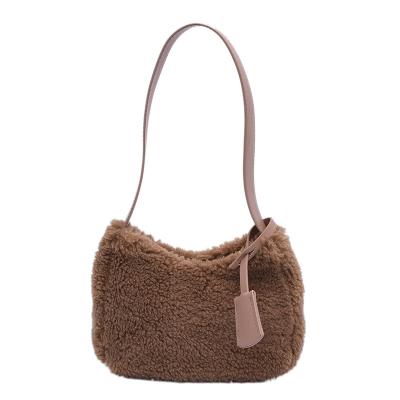 China Hobo Bag Shearling Hobo Bag Shearling Designer Women Fashion Winter Lambskin Wool Winter Lamb Drop Shipping Cheap Chic Drop Shipping Hot Luxury Cute Small Women Handbag for sale