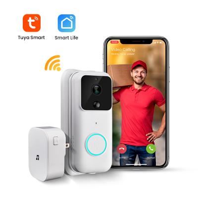 China HD 1080P Battery Operated Wireless Video Tuya PIR Motion Sensor Home Security PIR Motion Sensor Intercom Door Bell Camera PIR Motion Sensor Smart WiFi Ring Doorbell for sale