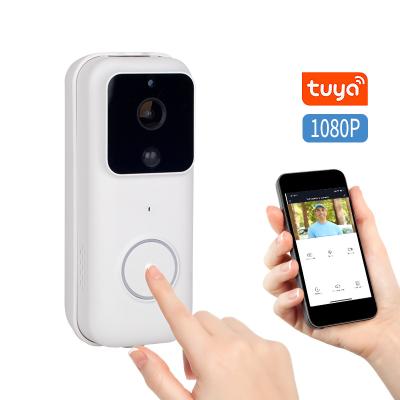 China outdoor waterproof human wireless smart tuya door ring camera wifi pir motion sensor battery video doorbell detection for sale