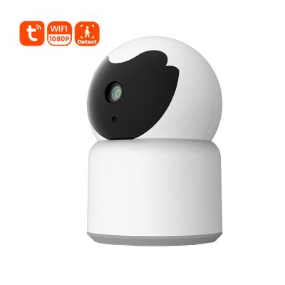 China PAN-TILT 360 View Panoramic Remote Tuya P2P Smart AI Wireless Baby Camera and Motion Detection Home Security Baby and Pet Monitor for sale