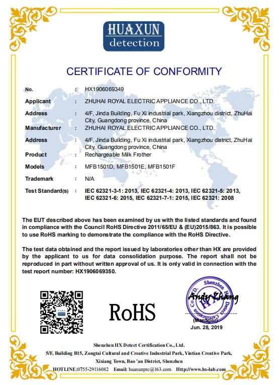 RoHS - Shenzhen Fukesite Technology Co., Ltd.