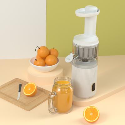 China Best Small Electric White USB Charing Juicer Extractor 1500 mAh Cold Press for sale