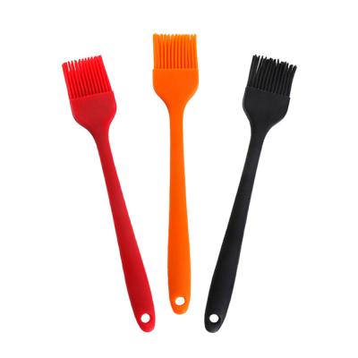 China Easily Cleaned Kitchen Cooking Tools Small Size Red Silicone Oil Brush for sale